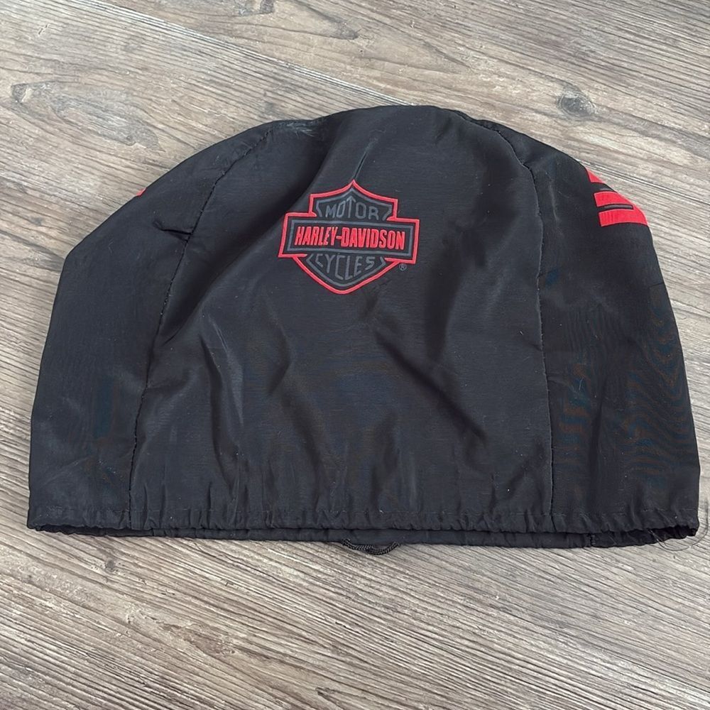 HARLEY DAVIDSON BLACK RED DUST COVER DRAWSTRING BAG - Picture 3 of 3
